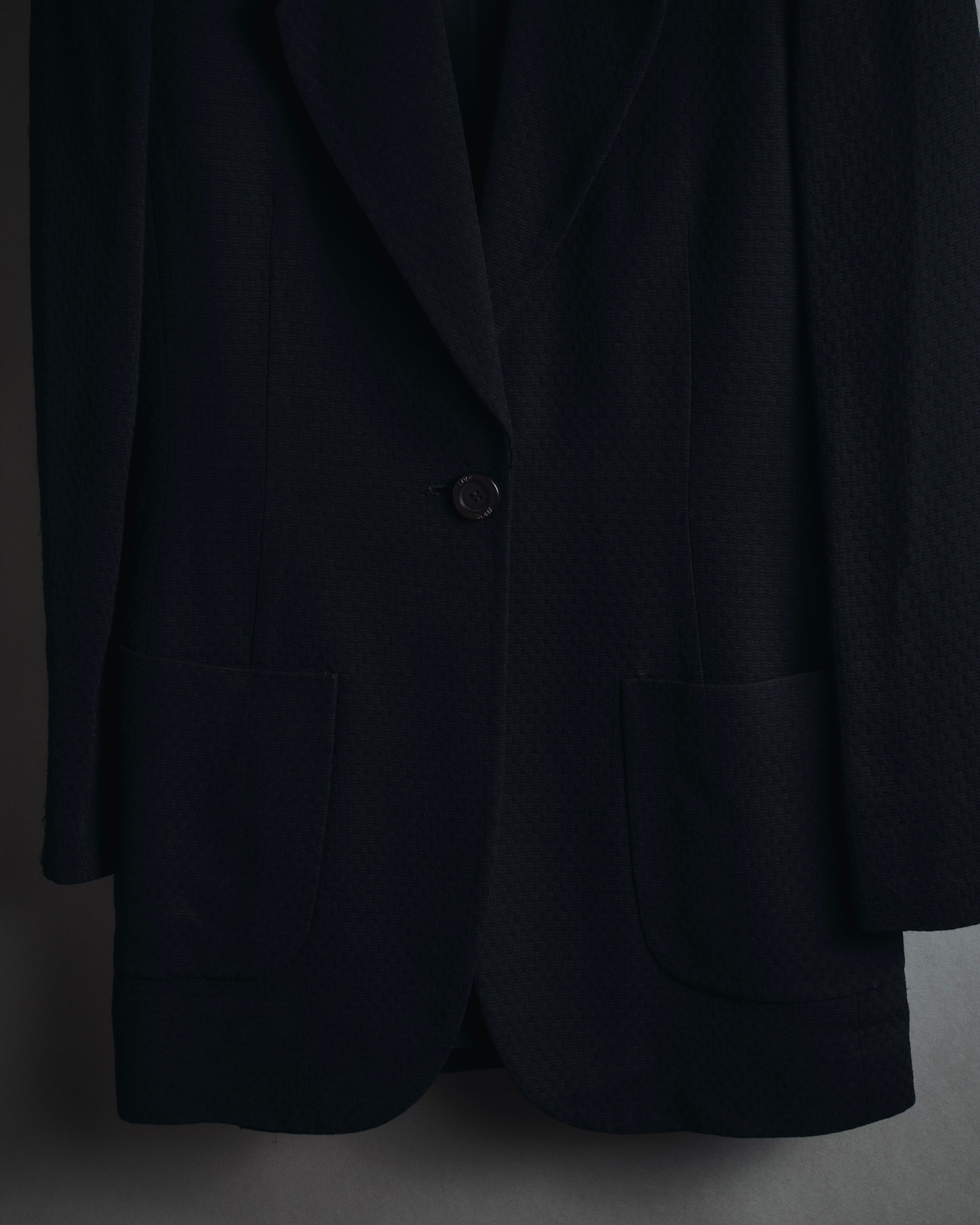 "FENDI" 80’s-90’s viscose blend structured tailored jacket