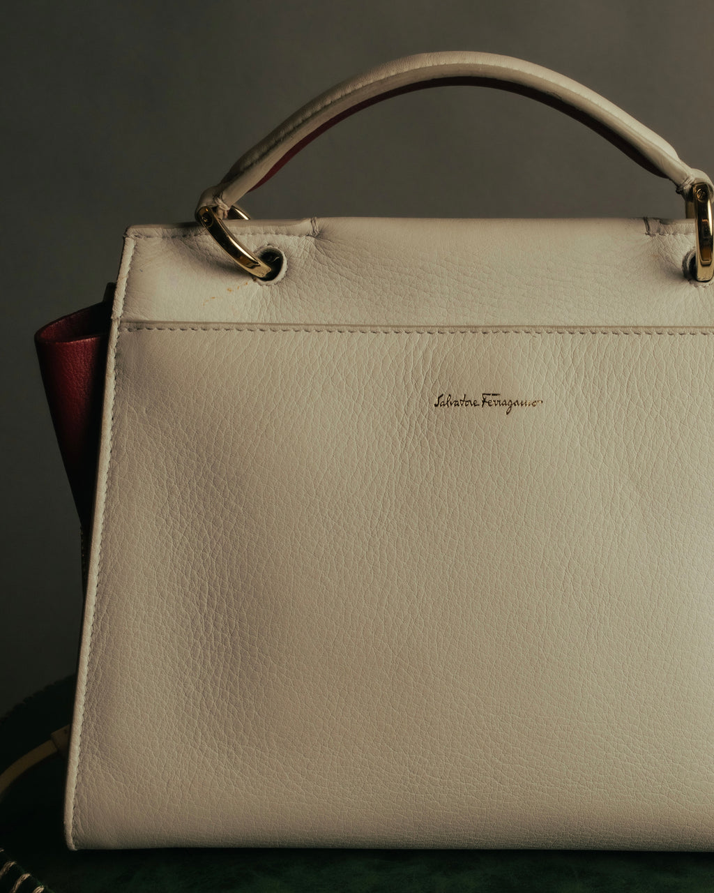 “Salvatore Ferragamo” 2013-2018 gancini bicolor top handle bag