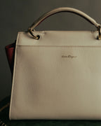“Salvatore Ferragamo” 2013-2018 gancini bicolor top handle bag