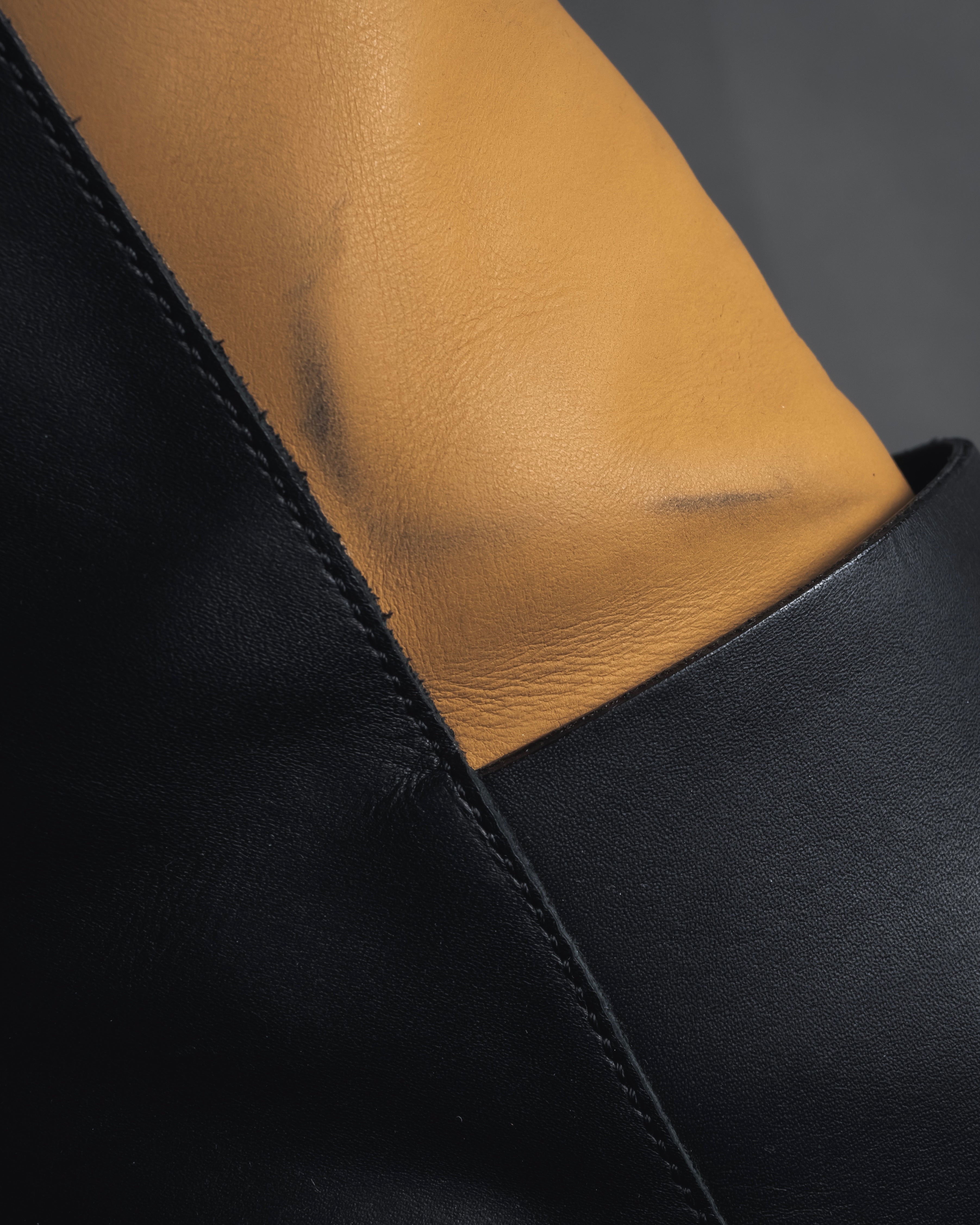 "MM6 Maison Margiela" Bicolour leather long boots