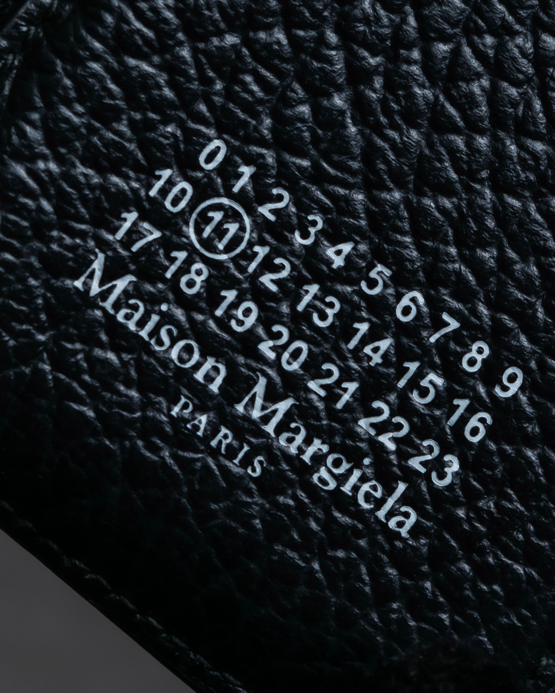 "MAISON MARGIELA" Grained leather envelope compact wallet