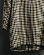 "GUCCI" 80's-early 90's Checked wool cashmere double-breasted jacket