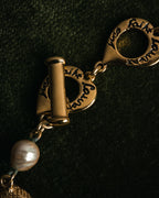“Yves Saint Laurent” 80’s-90’s Baroque pearl heart motif necklace