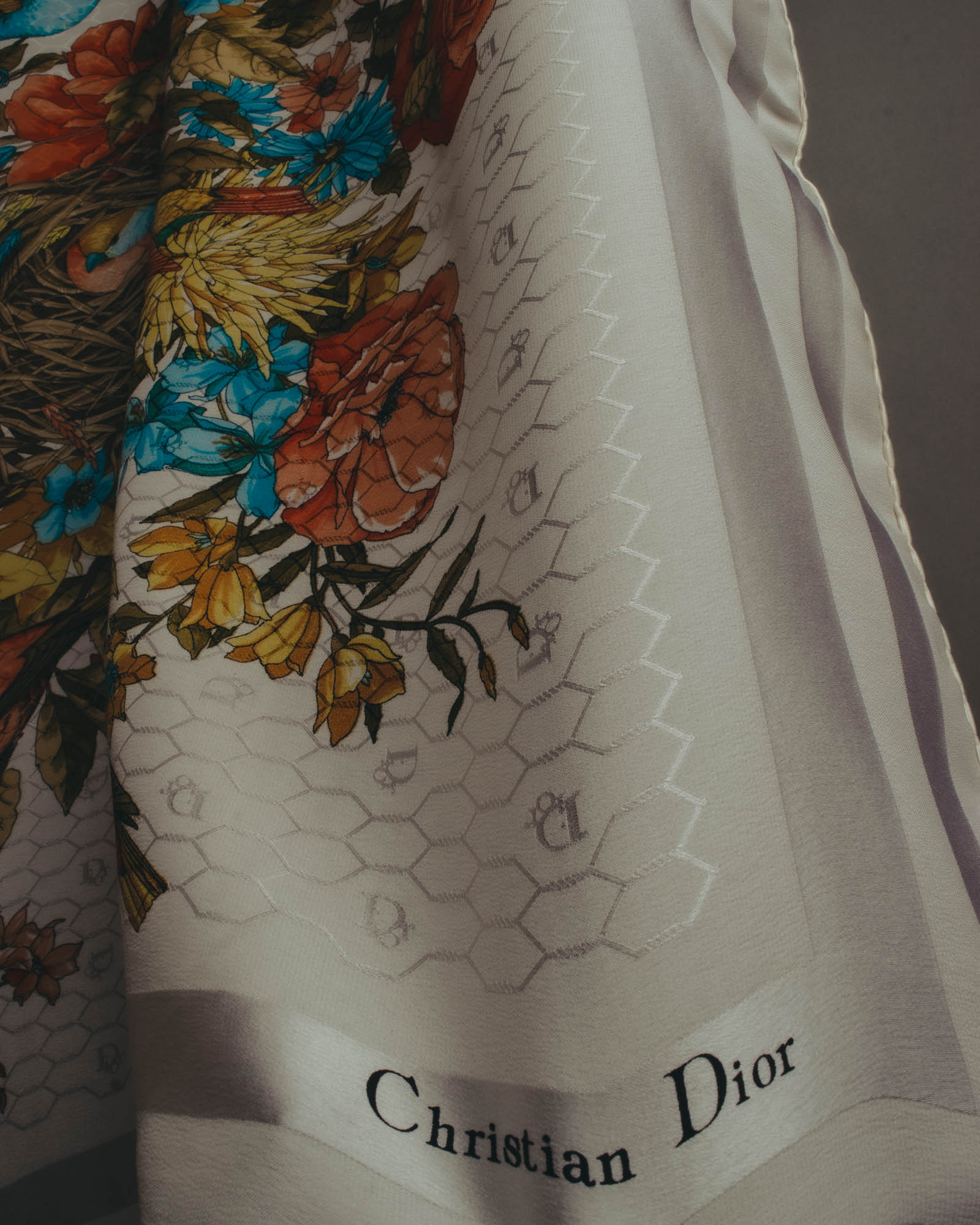 "Christian Dior" 80's-90's Elegant silk scarf
