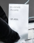 "Chloe" Oversized wool matte black set up