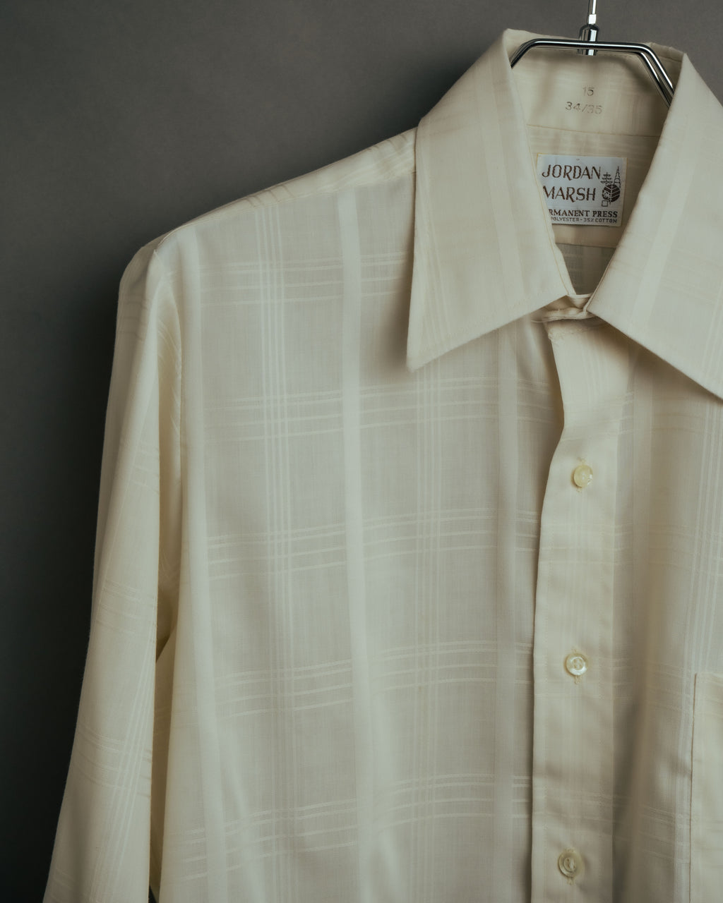 -MOOD Vintage Collections-
70’s-80’s Tone on tone check dress shirt