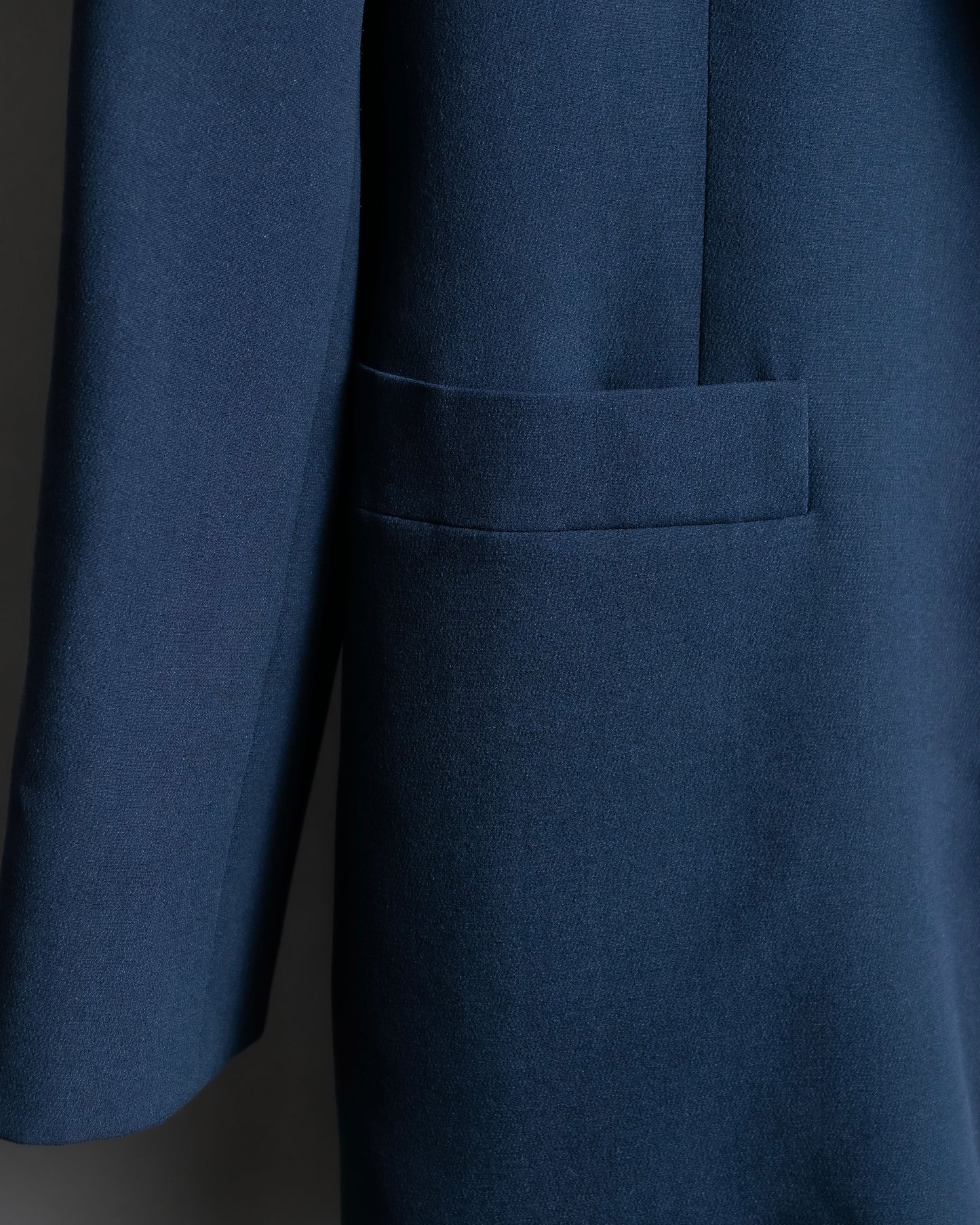 "Christian Dior" Asymmetrical gathered design tailored jacket