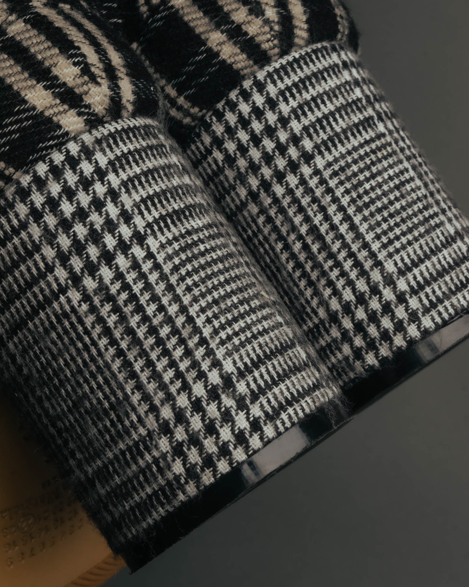 -SPECIAL- "Maison Margiela"2015's Tabi striped fabric ankle boots