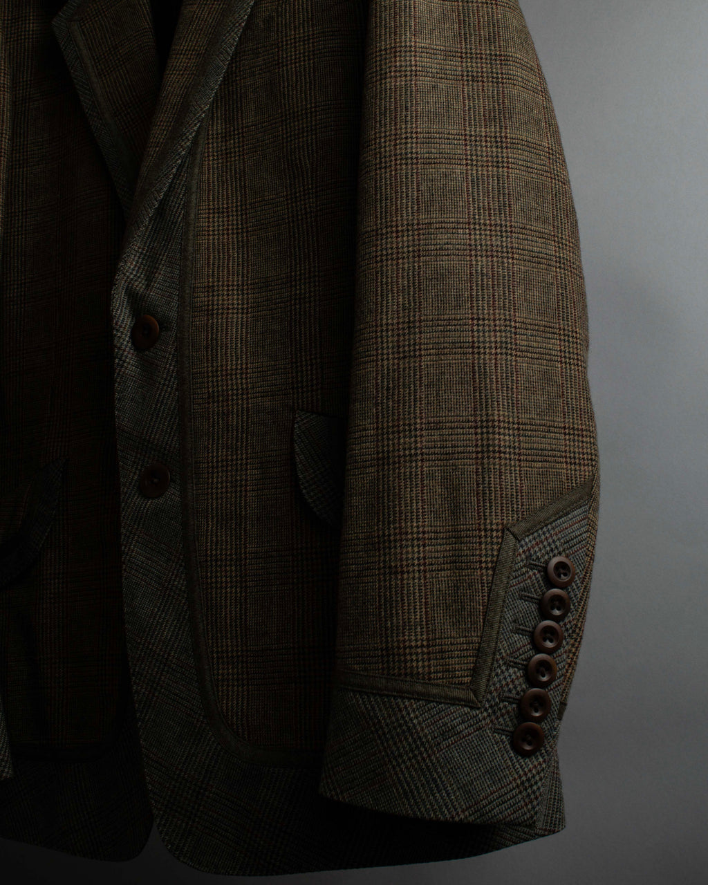 "PAUL SMITH" Flaming detail glen plaid set up