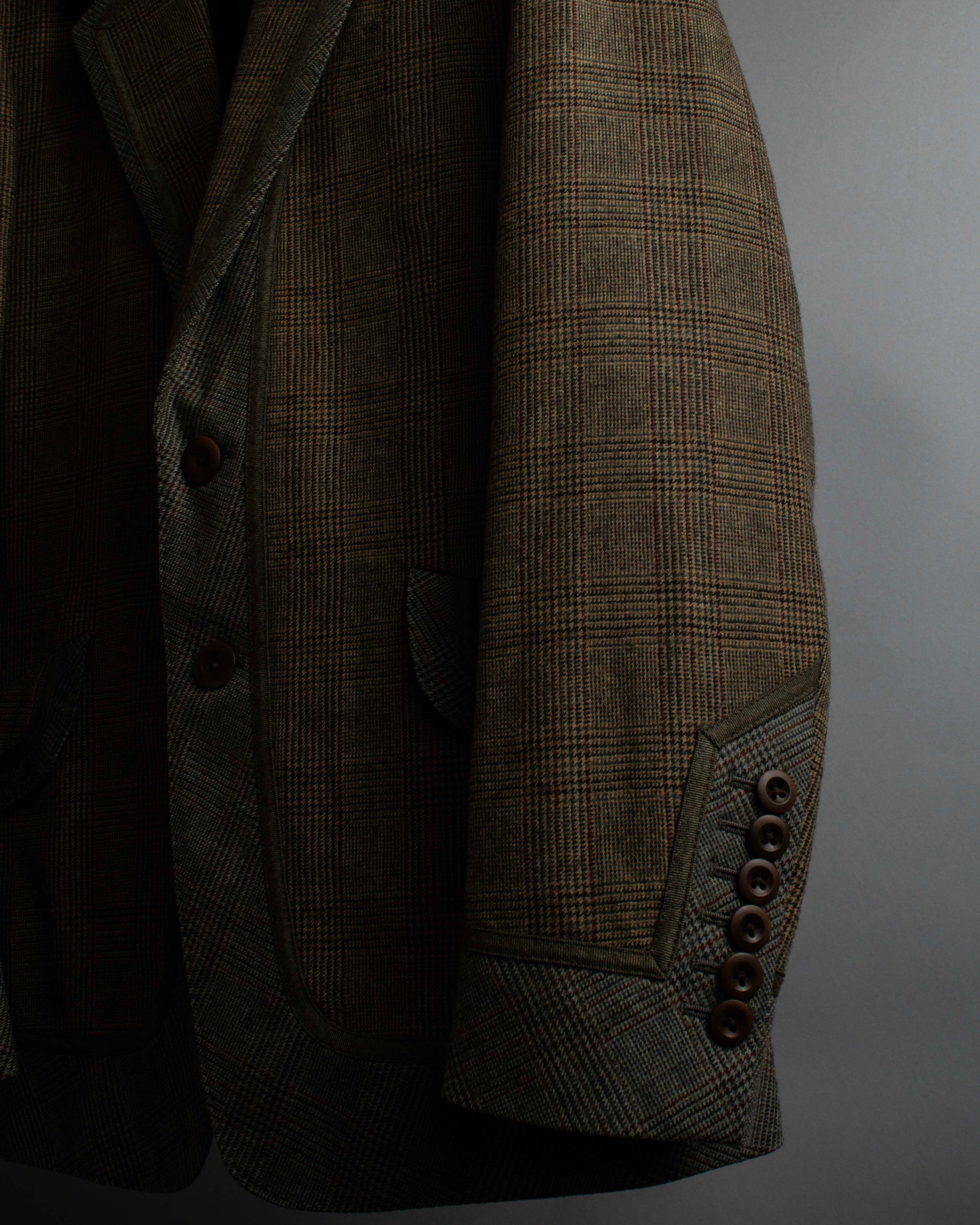 "PAUL SMITH" Flaming detail glen plaid set up