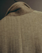 -SPECIAL- “HERMES” 80’s-90’s Herringbone linen suit set