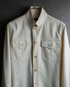 "GUCCI" Flap pocket design band collar shirt jacket