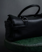 "Salvatore Ferragamo" Gancini motif design leather bowling bag