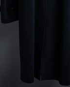 "BURBERRYS" High density wool stand collar coat