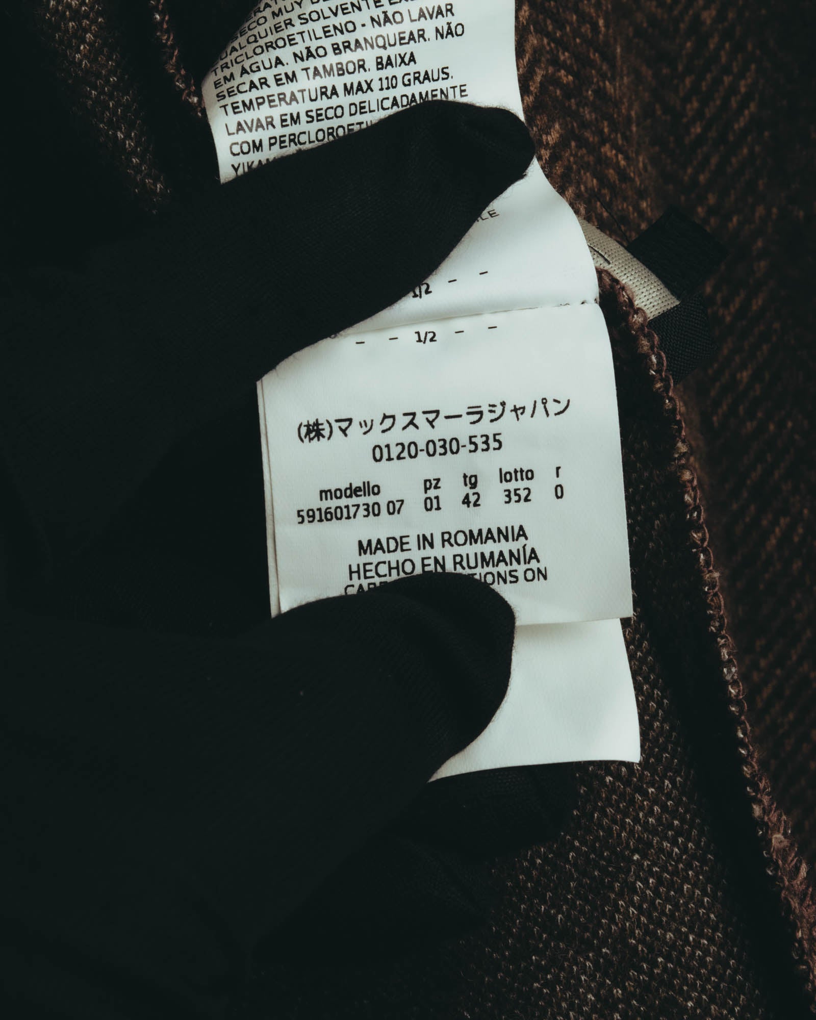 “WEEKEND MaxMara” 2010’s herringbone jersey single-button tailored jacket