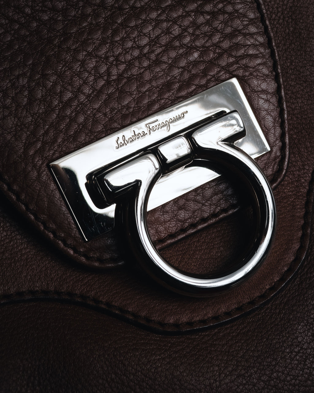 "Salvatore Ferragamo" 00’s Soft gathered gancini top-handle bag