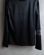 "JEAN PAUL GAULTIER FEMME" Sheer mixed material design pullover