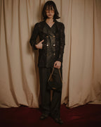 –SPECIAL– "VALENTINO"
Early 2010s lace and leather double-breasted jacket