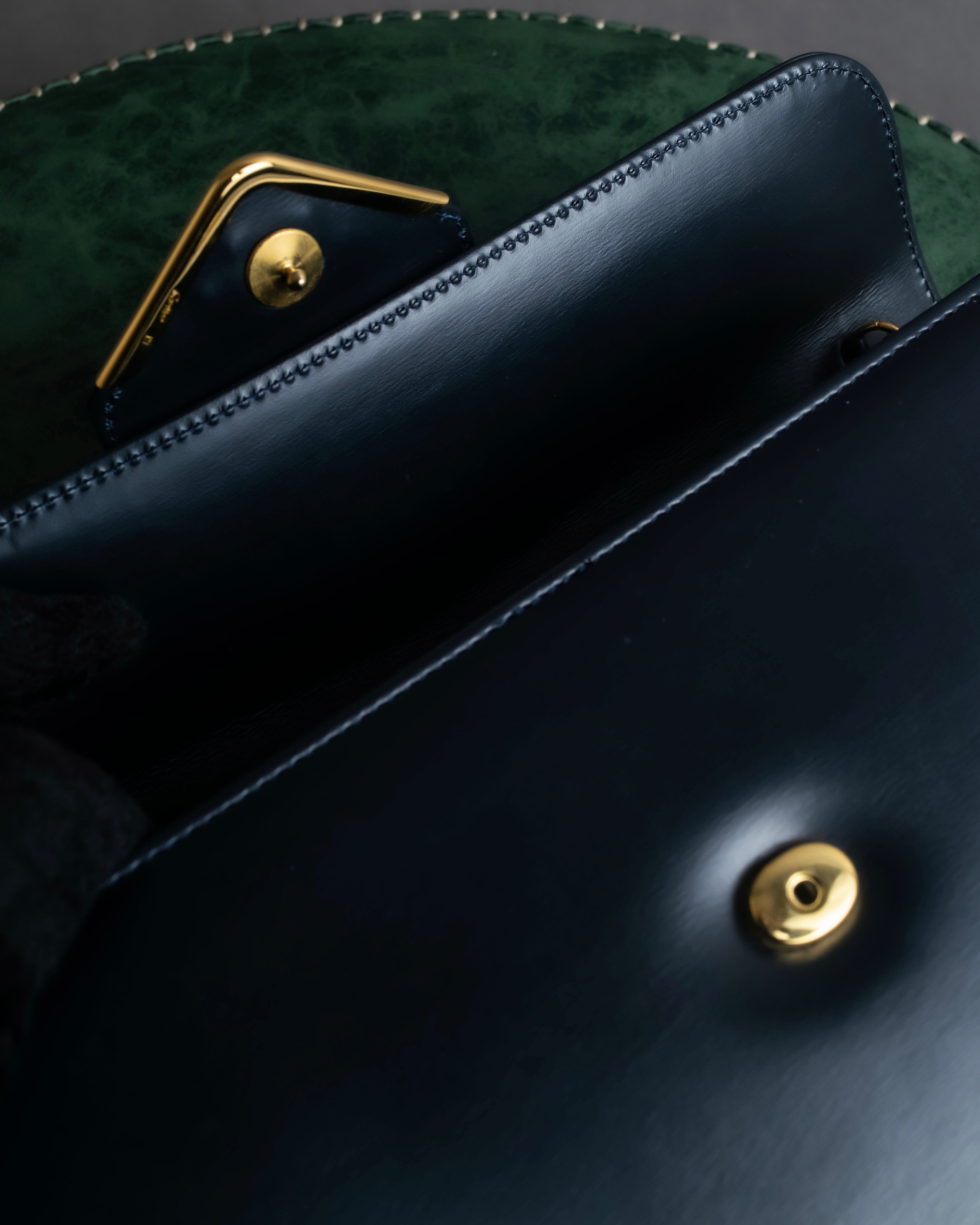 "Cartier" Sapphire rhinestone chain shoulder bag