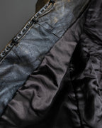 "ROBERTA SCARPA" 100% lamb leather gathered design shaped jacket