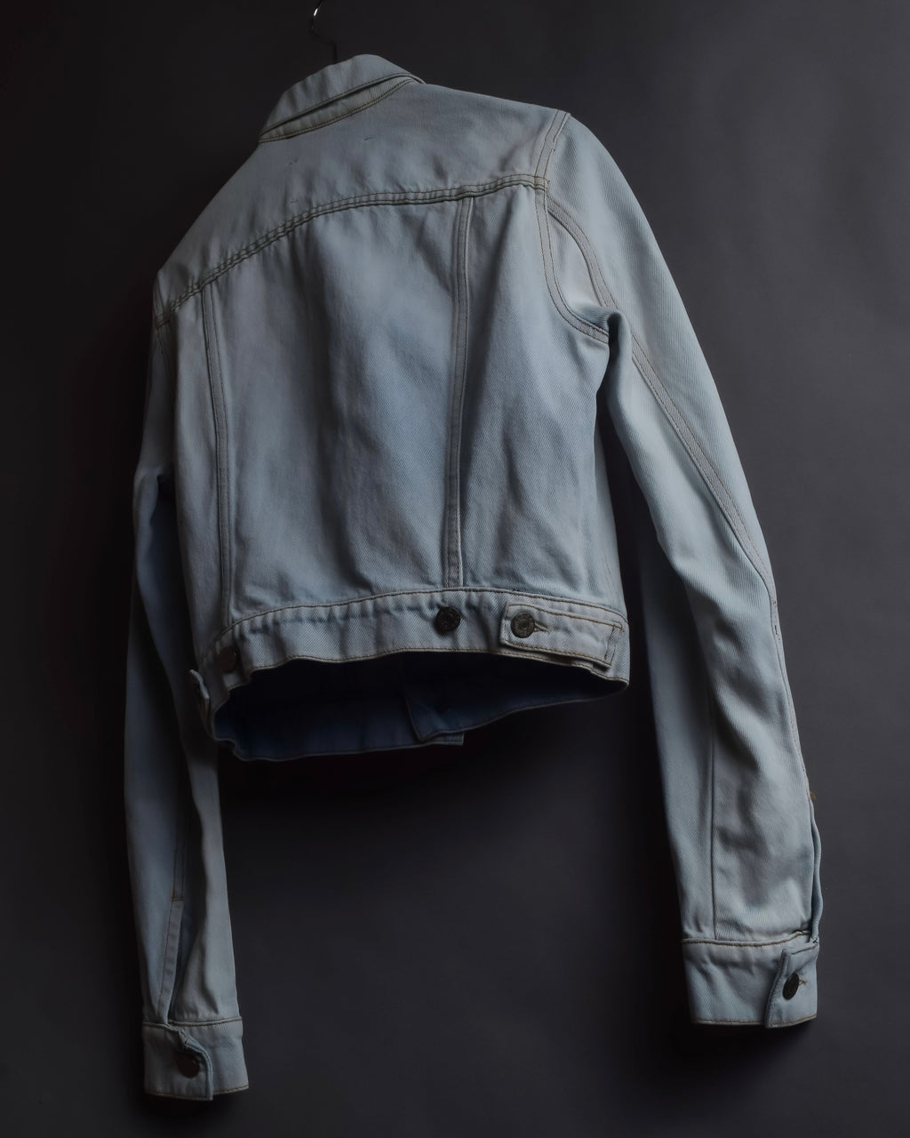 "Acne Studios" Washed light blue short denim jacket