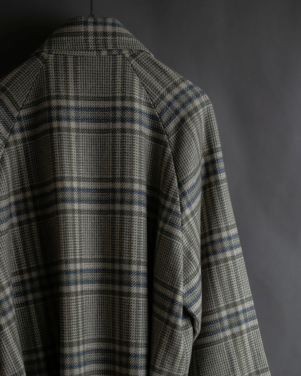 "PIERRE BALMAIN" Glen check belted gown coat