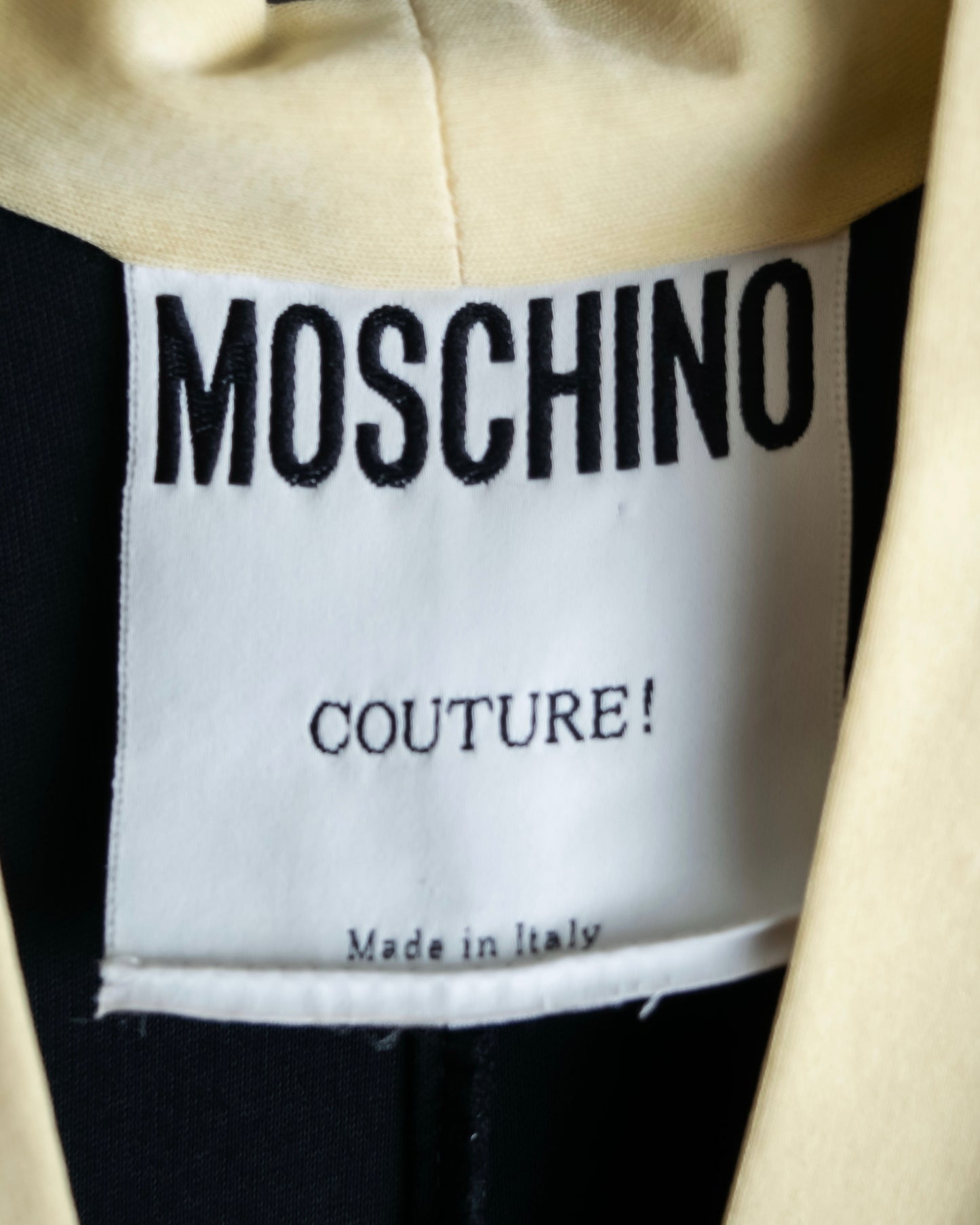 "MOSCHINO" Bicolor A line silhouette super long dress