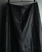 "JUNYA WATANABE COMME des GARÇONS" 00's Glossy raw hem flared long skirt