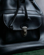 "COMME des GARCONS" Drawcord strings design PVC leather bag