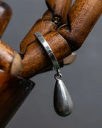 "GUCCI" Teardrop motif silver ring