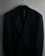 "YVES SAINT LAURENT" 00's shadow stripe pattern beautiful tailoring set up