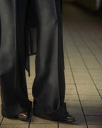 【受注生産】OMNIPRESENT CUFFED BLACK SLACKS