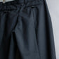 "VERSACE" Wide tapered silhouette no pleats slacks