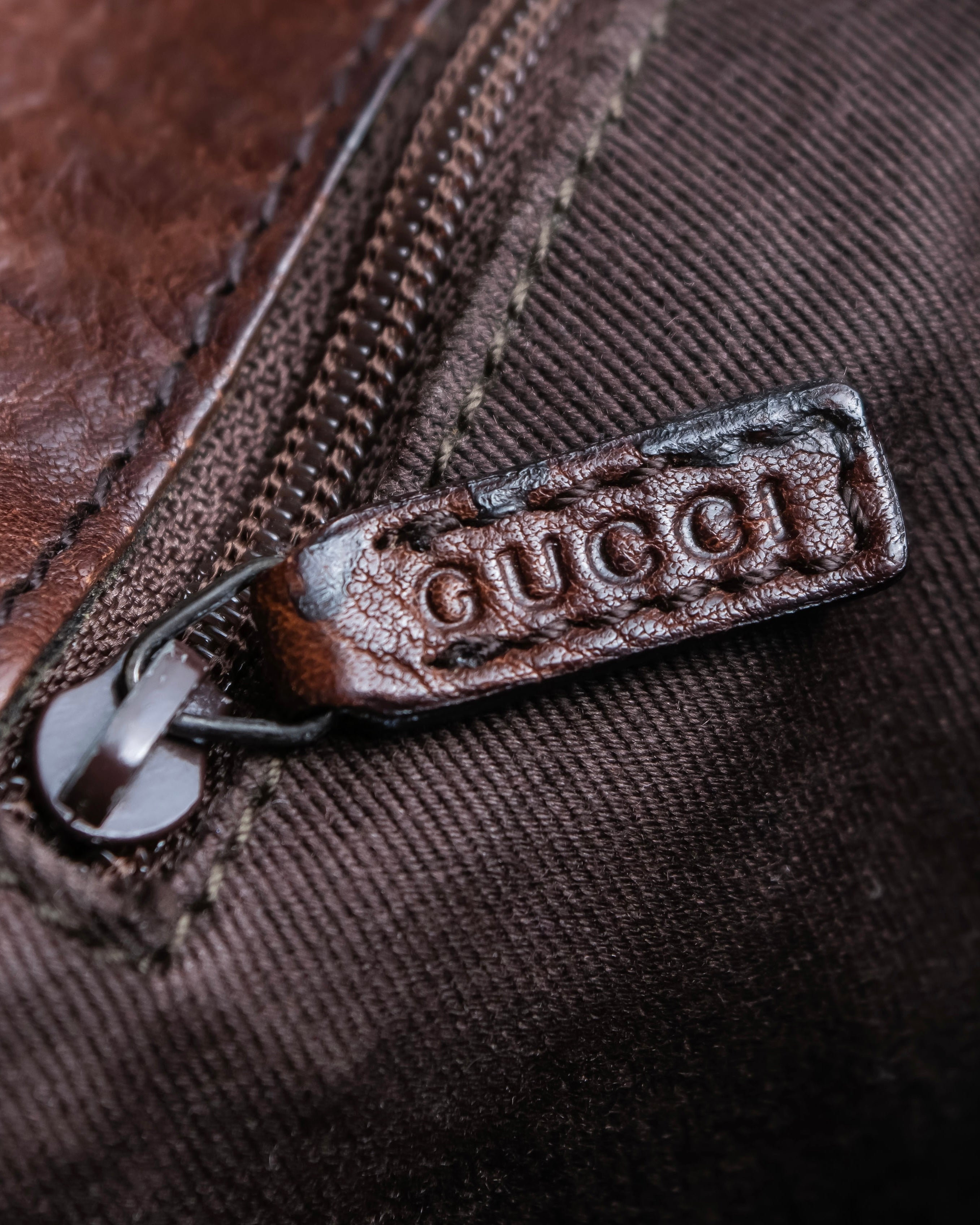 "GUCCI" GG canvas horsebit detail shoulder bag