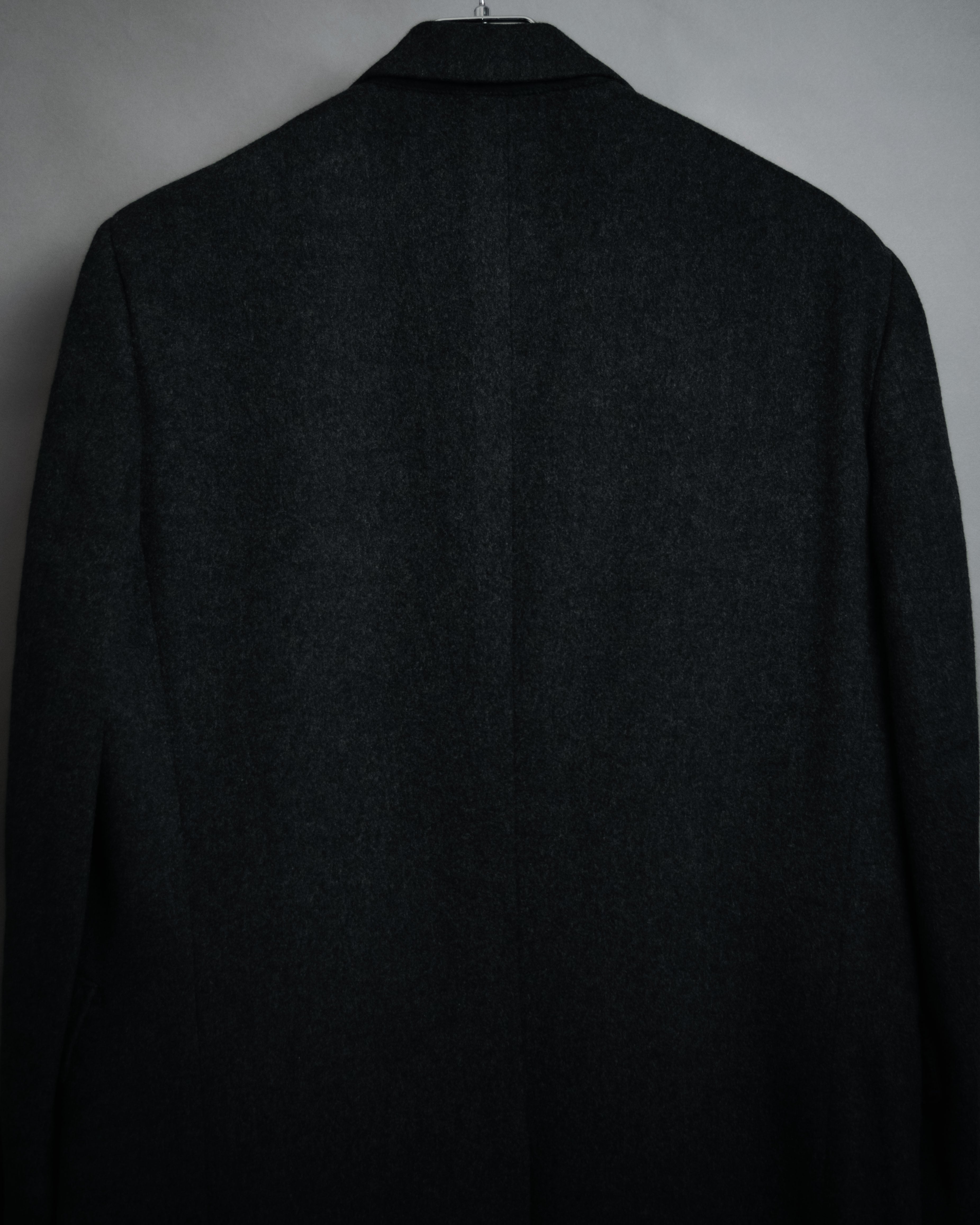 “BALENCIAGA PARIS” 90’s Cashmere blend chesterfield coat