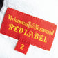 "Vivienne Westwood RED LABEL" Logo engraved box cut open collar shirt