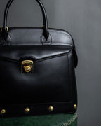 "Salvatore Ferragamo" 90's Animal motif studs design leather bag