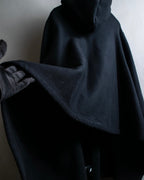 "BALENCIAGA" Oversized poncho flare silhouette hoodie