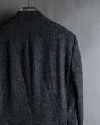 "THOM BROWNE" 3-button napped tweed tailored jacket