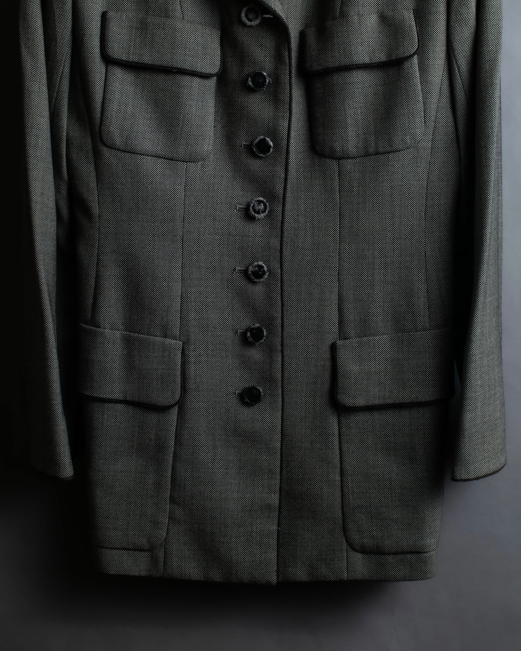 "Christian Dior" Flap pocket detail military tailored jacket