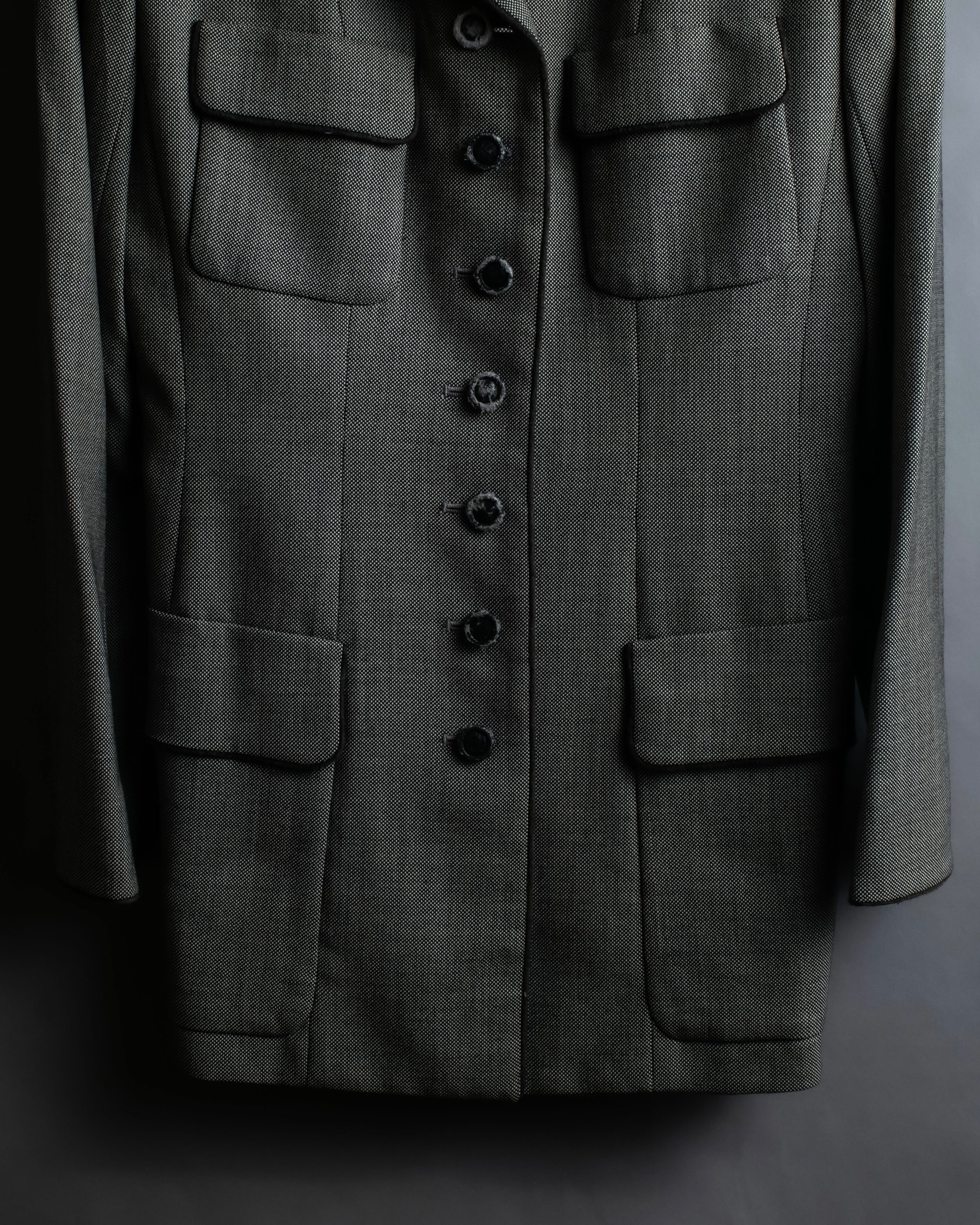 "Christian Dior" Flap pocket detail military tailored jacket
