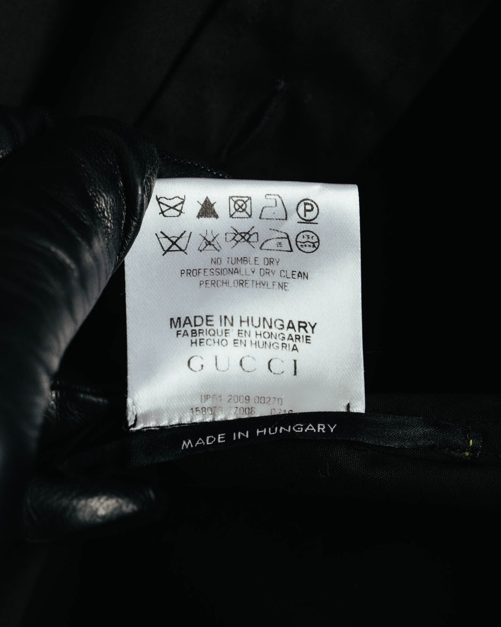 "GUCCI" 00's Black uniform long sleeve shirt