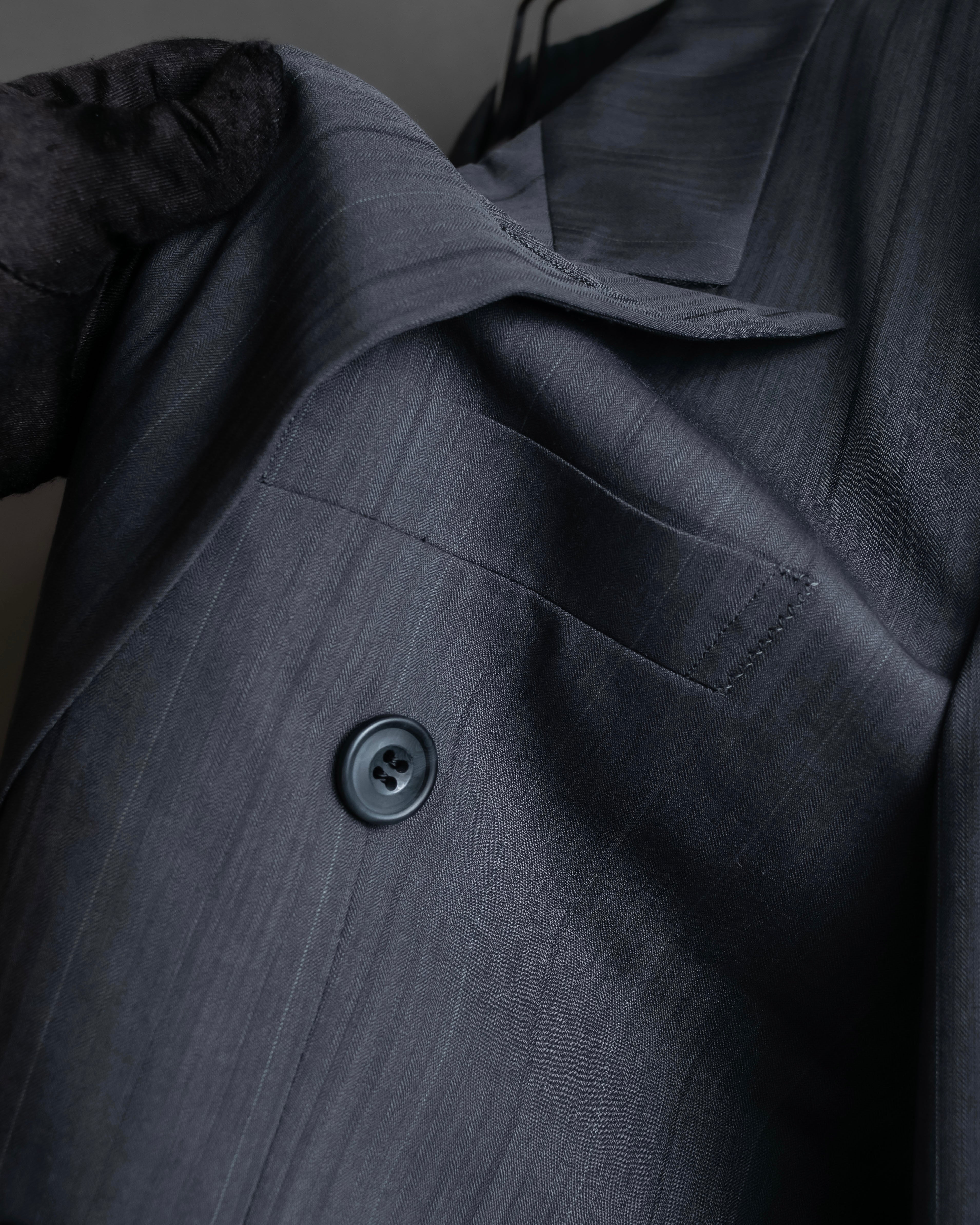 "CHRISTIAN DIOR MONSIEUR" Shadow stripe pattern classical formal detail set up