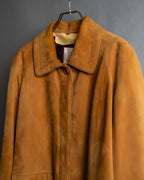 "LOEWE" Out pocket detail oversized suede jacket