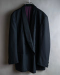 "Vintage shawl collar smoking jacket"