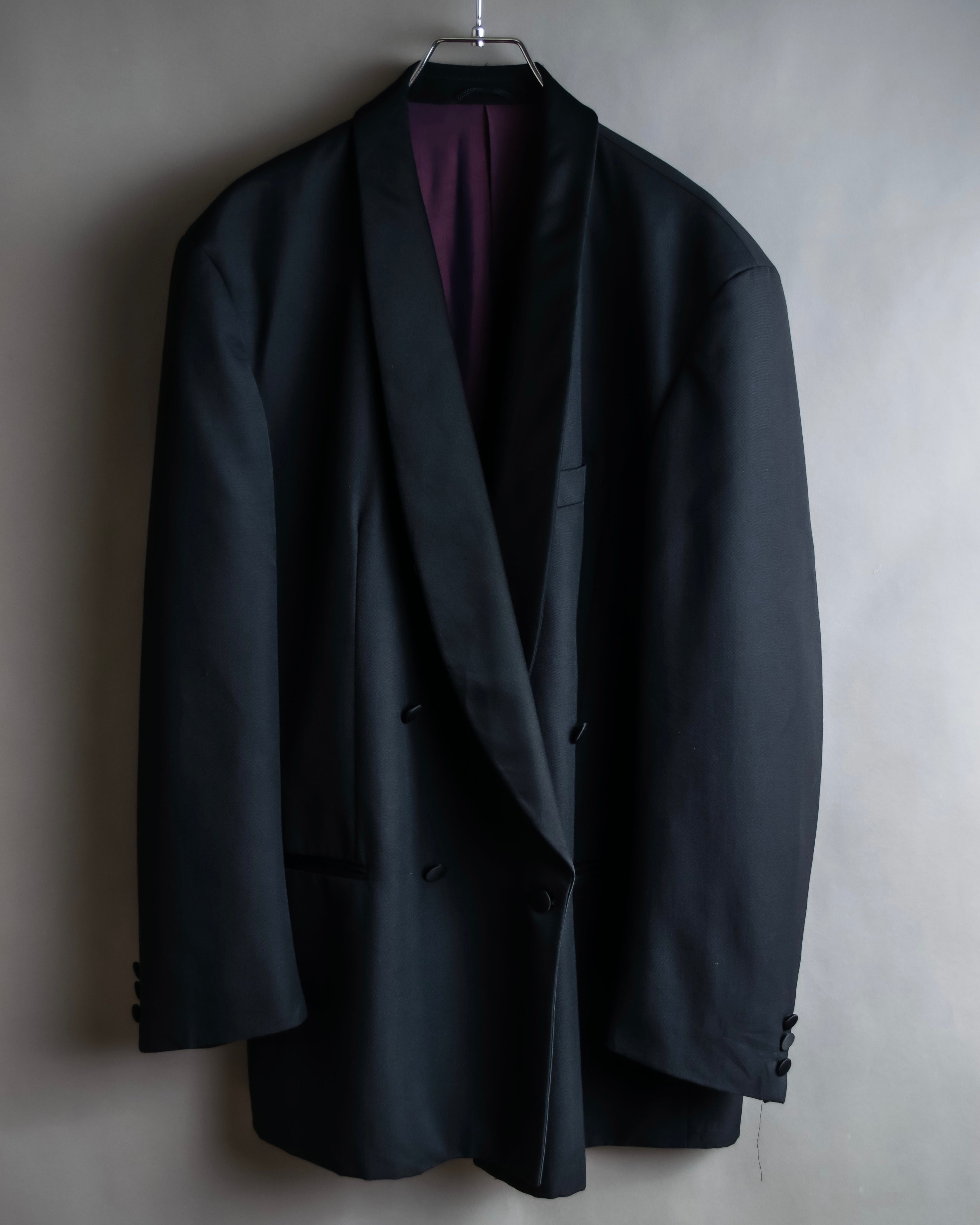 "Vintage shawl collar smoking jacket"