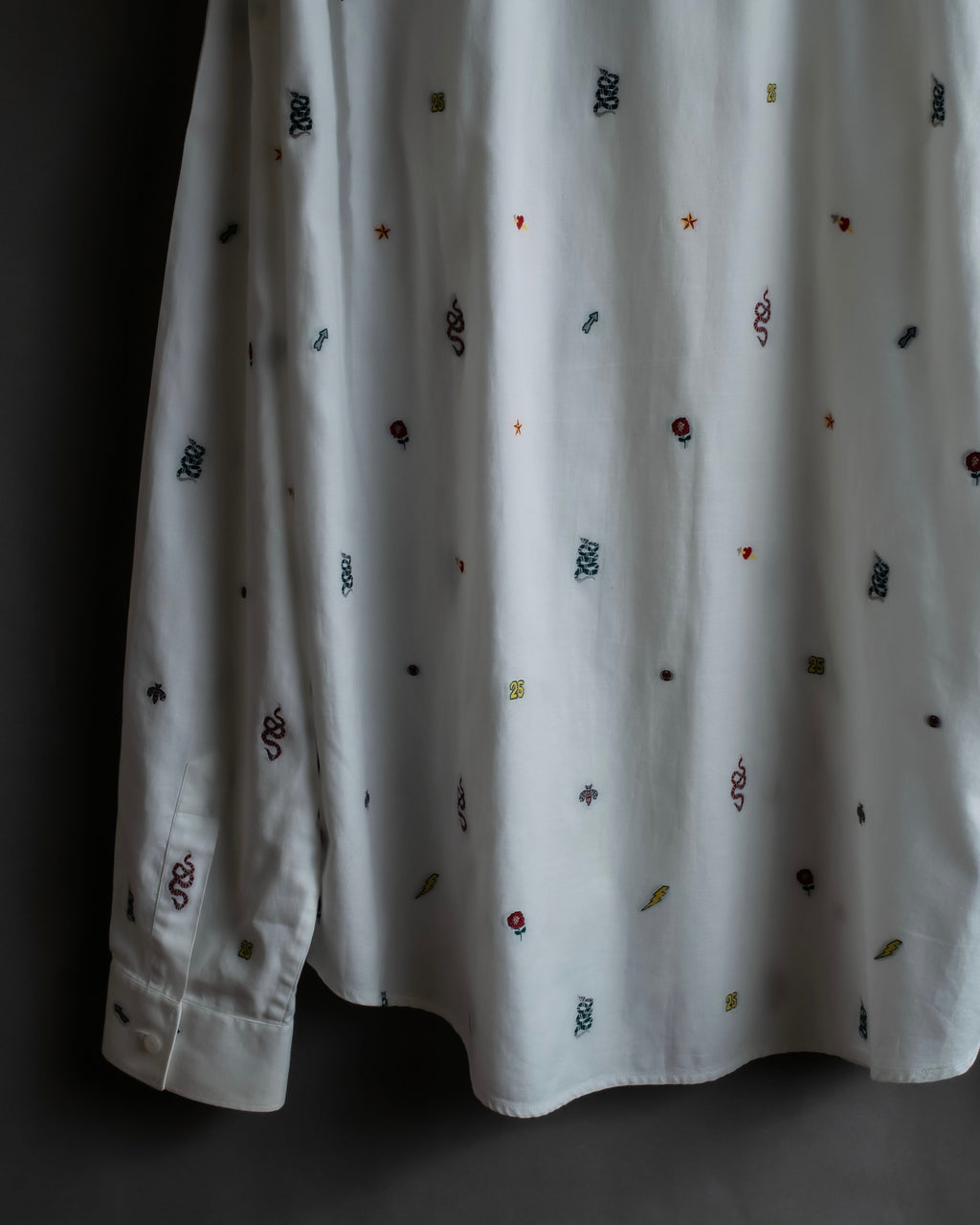 "GUCCI" Michele period iconic motif embroidered shirt