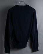 "HERMES" 80's-90's Minimalist design cotton knit