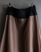 "CELINE" See-through layered design shirt & skirt set up