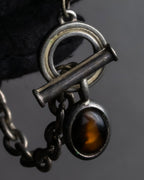 "Ralph Lauren" Circular toggle motif design silver bracelet